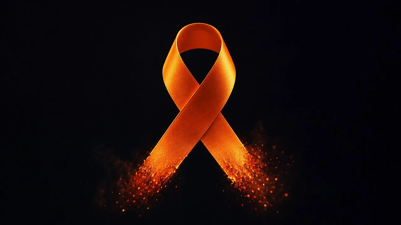 Orange CRPS awareness ribbon
