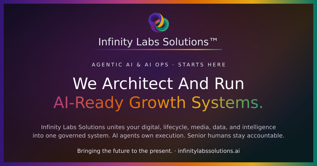 Infinity Labs Solutions. We Architect And Run AI-Ready Growth Systems.